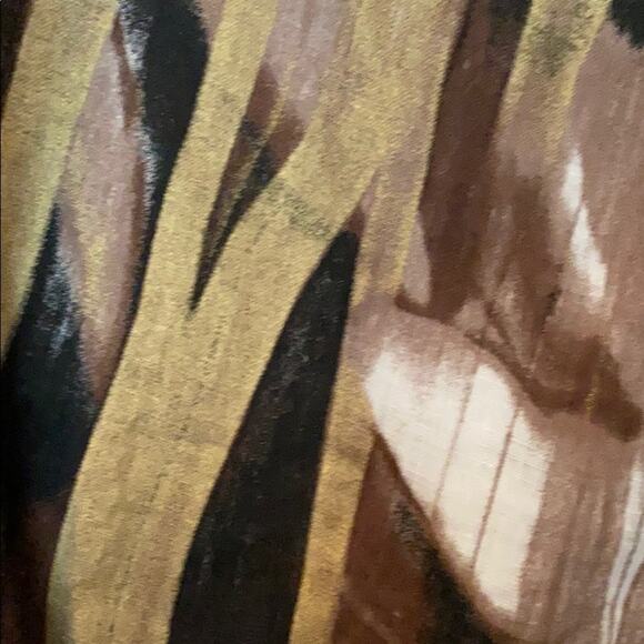 Elliott Lauren women’s 16 linen print cropped asymmetric jacket - Picture 5 of 8